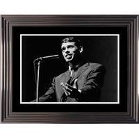 Affiche encadrée Noir et Blanc: Jacques Brel - Concert - 50x70 cm (Cadre Tucson)